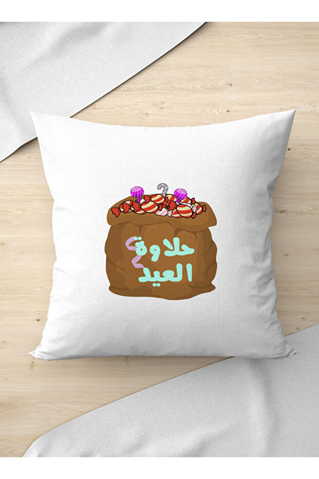 غطاء وسادة من البوليستر بتصميم العيد - 3