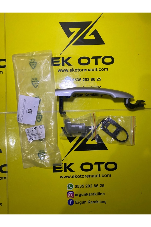 806B09141R Fluence Megane 3 Exterior Door Handle Set with Sensor Type 3 Pieces