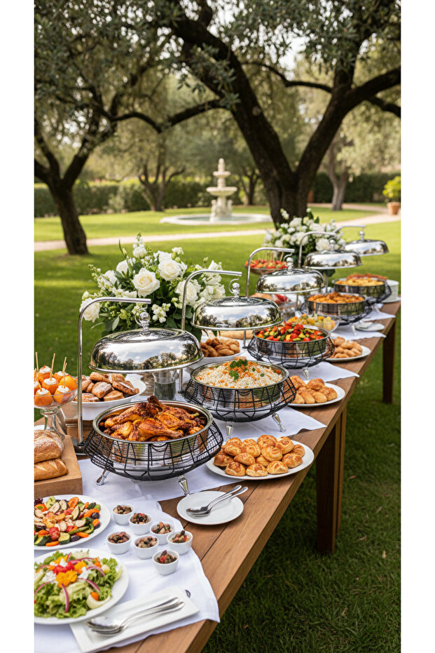 سخان بوفية صحن تقديم الطعام 8 لتر - 4