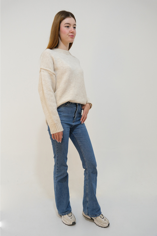 BEJ RENK TRİKO KAZAK - 3