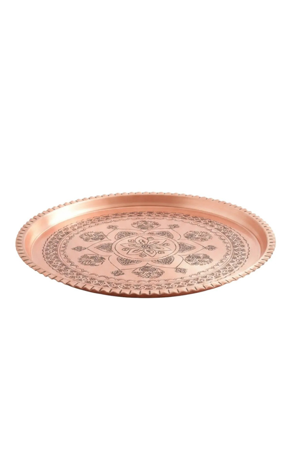 Red Copper Song Corner Tray 27 cm