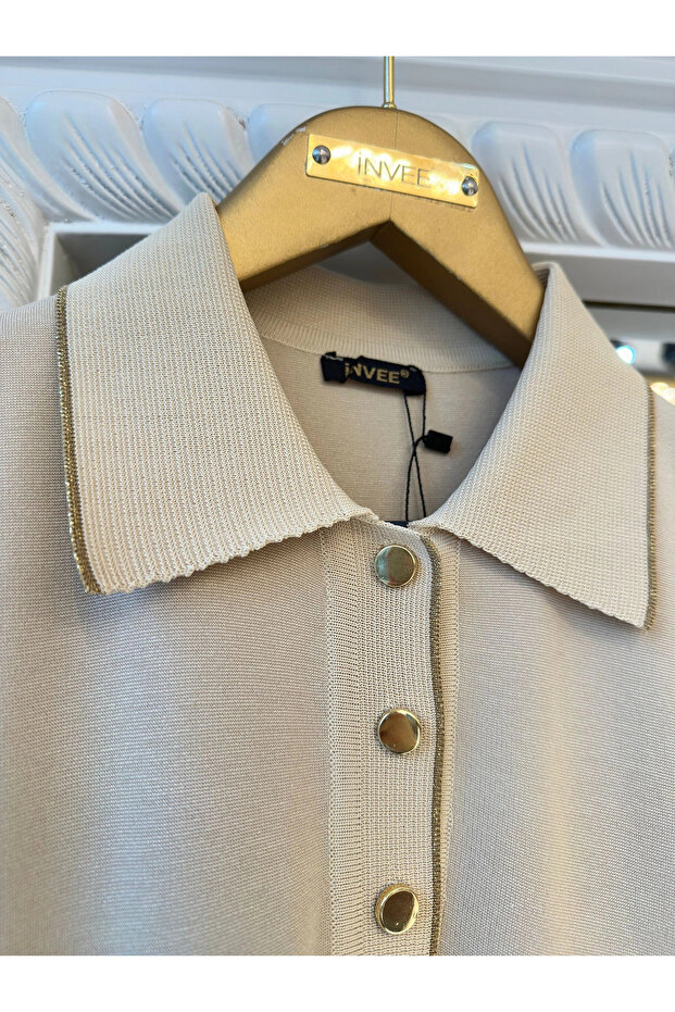 İki İplik Tunik - Bej - 5