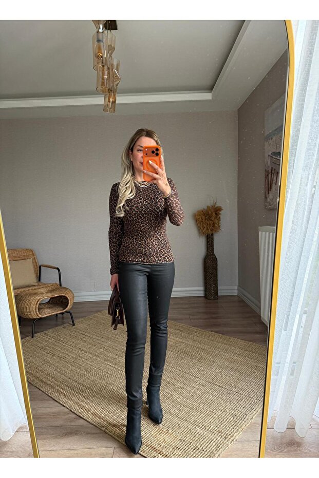 Leopar Kaşmir Bluz - 2