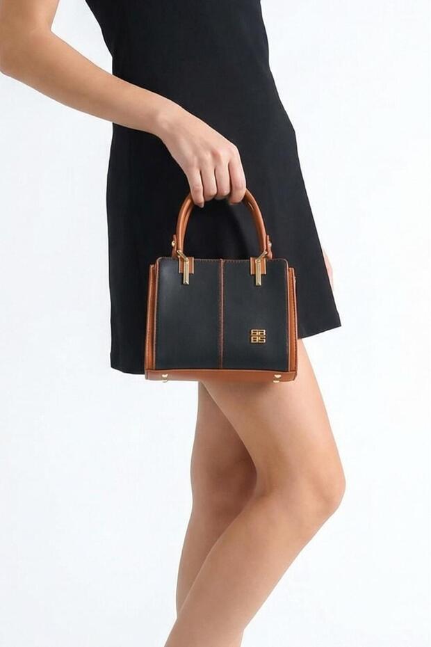 حقيبة كتف كلاسيكية سوداء، حقيبة كتف صغيرة أنيقة ومريحة مناسبة للاستخدام اليومي
