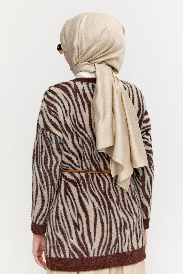 Desenli Triko Tunik - 7