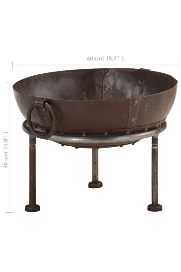 Rustic Fire Pit Ø 40 cm Iron - 3