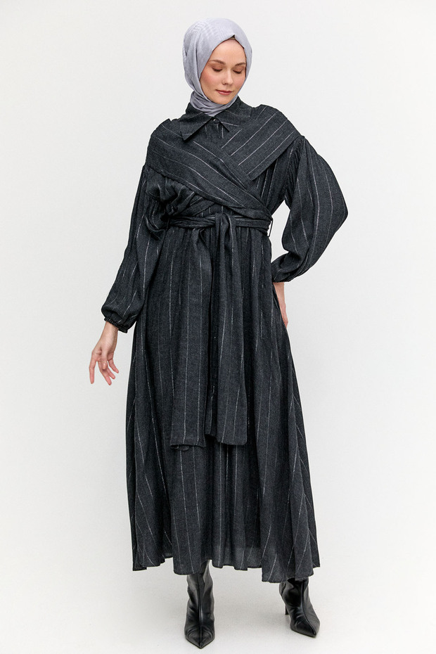 Lyocell Maksi Elbise - 2