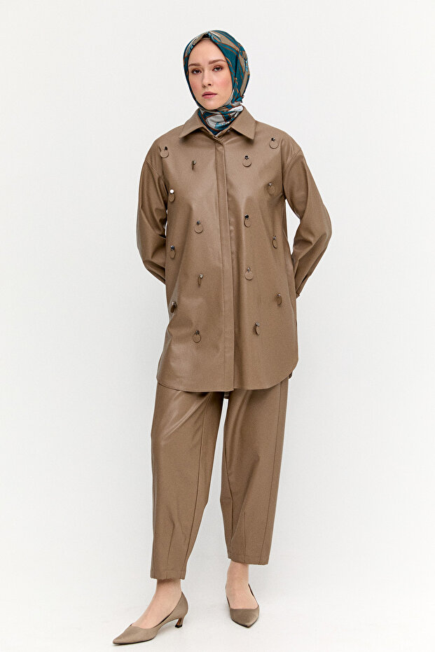 Suni Deri Pantolon - 2