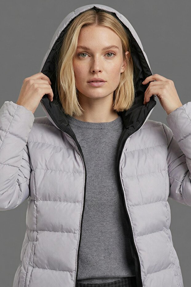 Uzun-Kapişonlu Mont - 3