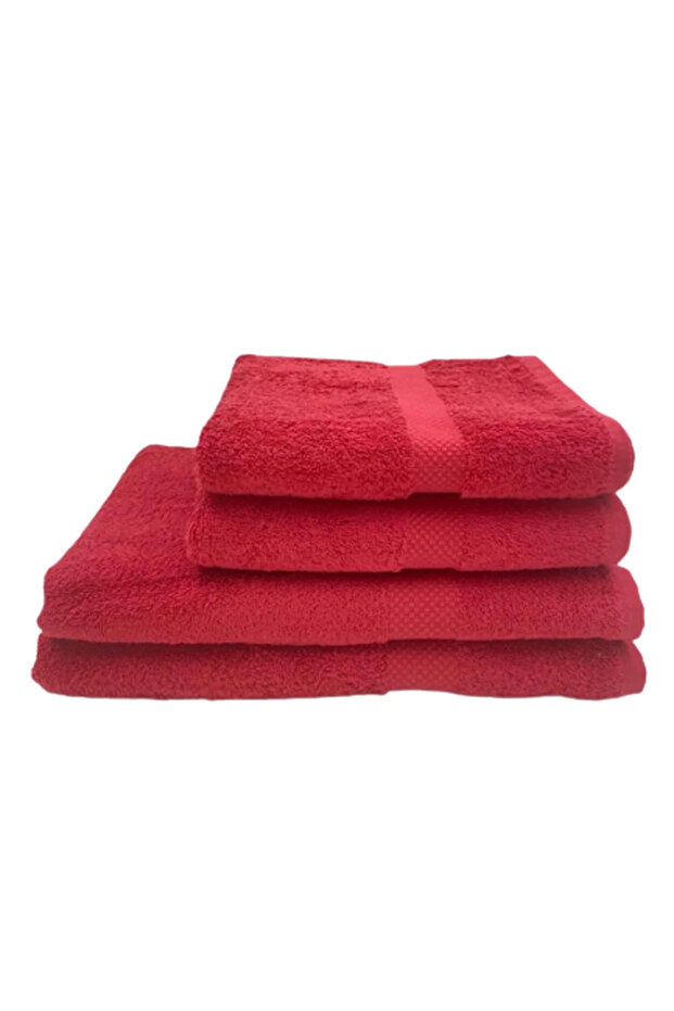 Luxury 2 Hand 50 x 100 cm & 2 Bath 70 x 140 Cm Cotton Diamond Dobby Towel Set of 4Pc