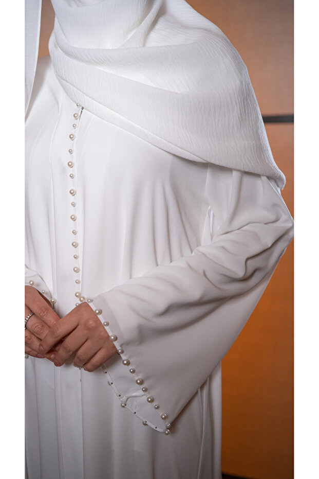 Beyaz Beyza Abaya - 4