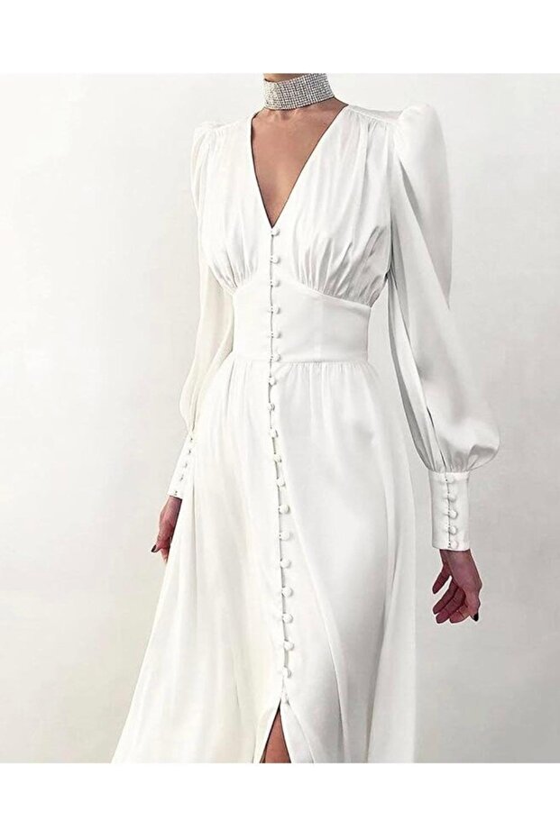 Rochie midi din satin - 3