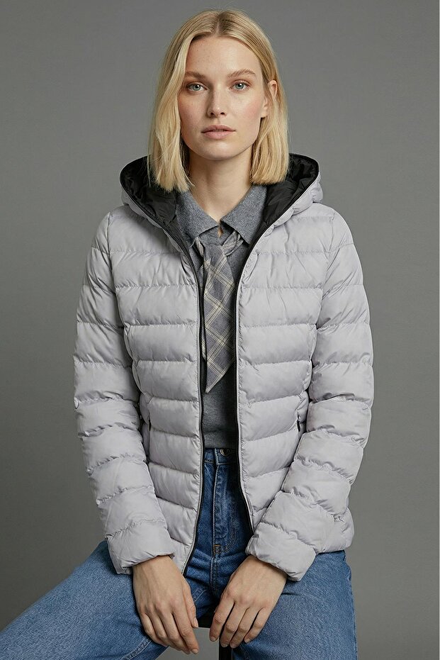 Kısa-Kapişonlu Mont - 2