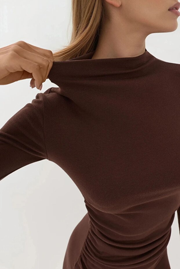 Bodycon Modal Kumaş Mini Elbise - 2