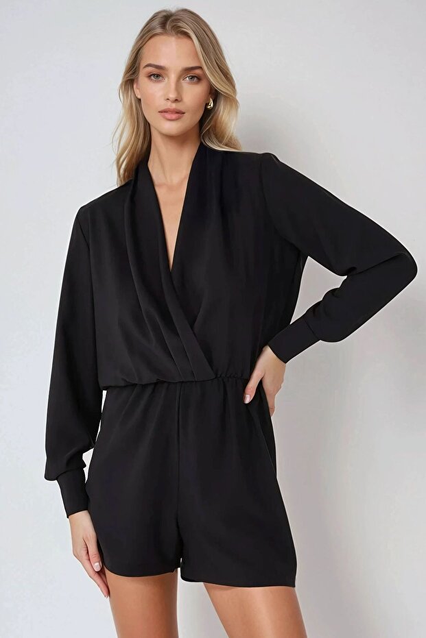 Derin V Yaka Mini Tulum - 2