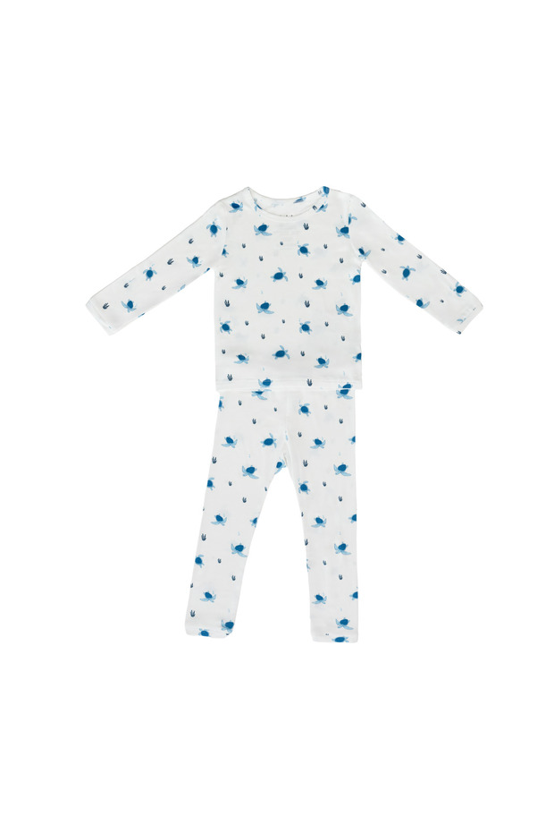 Bamboo Pajamas for Kids in Turtle