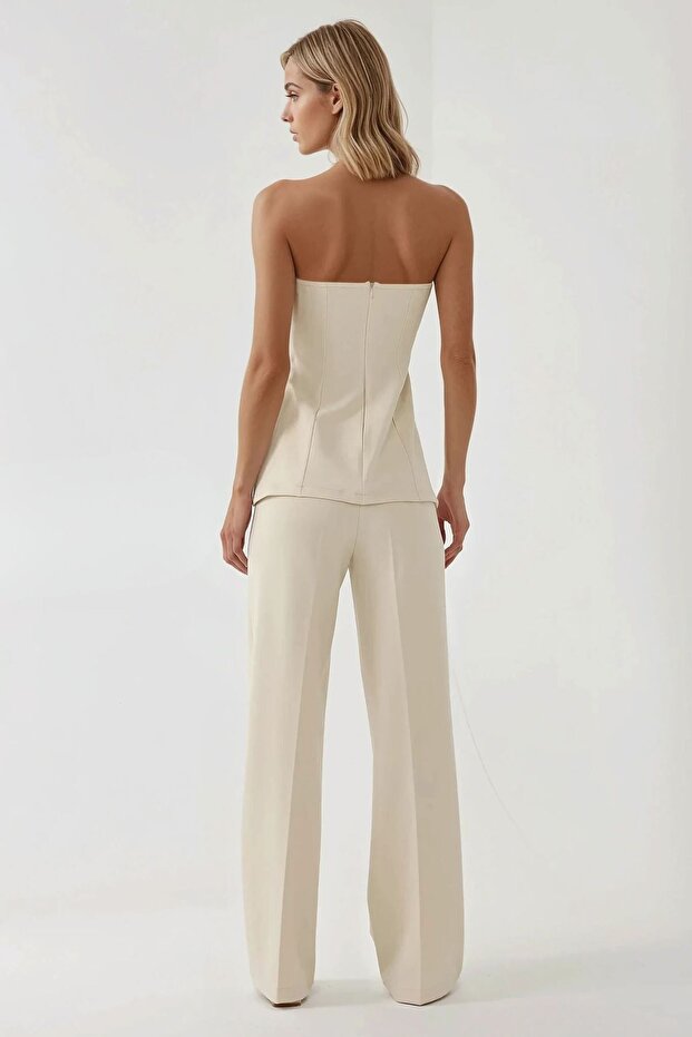 Straplez Dar Uzun Bluz - 6