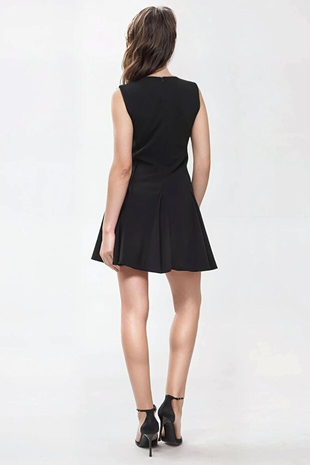 Fiyonklu Mini Elbise - 6