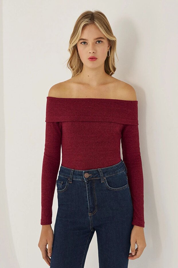 قبالة الكتف محبوك الأعلى - 1