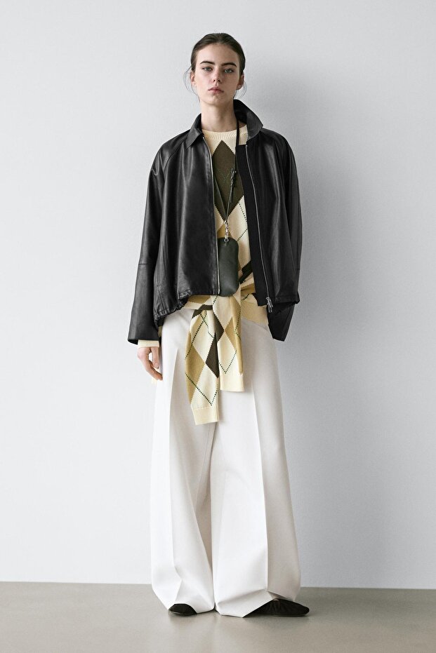 Oversize napa deri ceket - 2