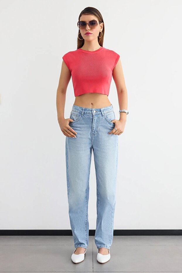 Fitilli Kısa Kol Kesik Üst - 2