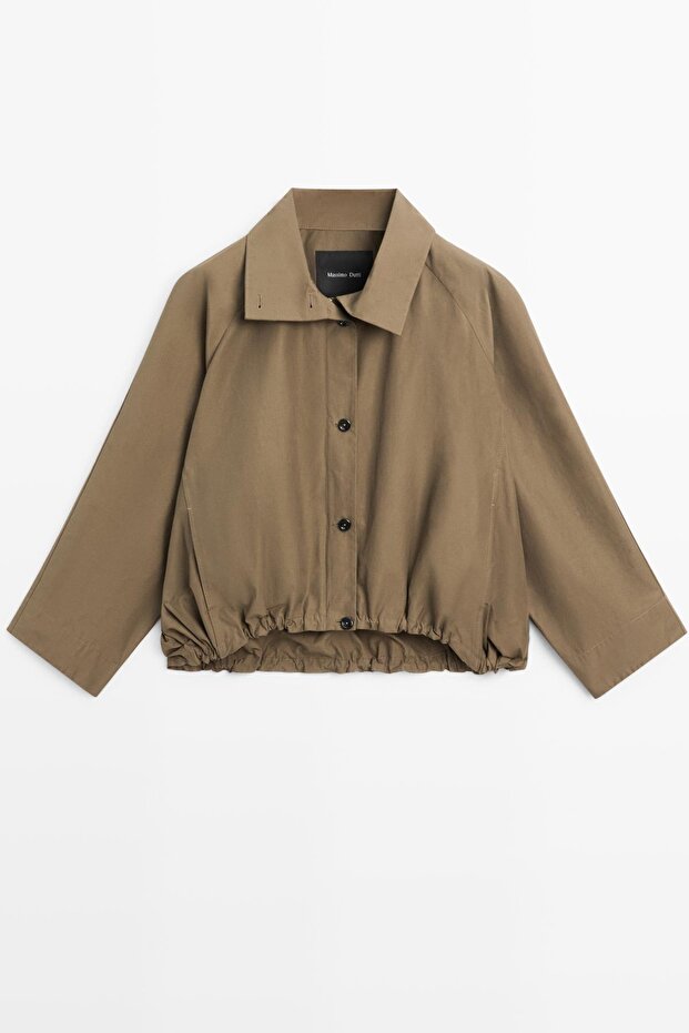 Dik yaka bomber ceket - 5