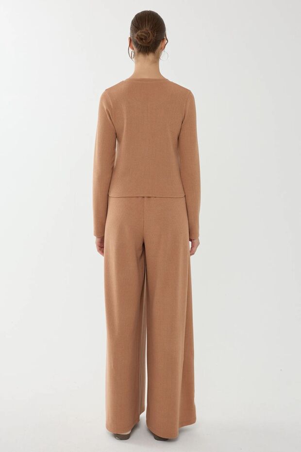 Düğmeli Örme Hırka - 5