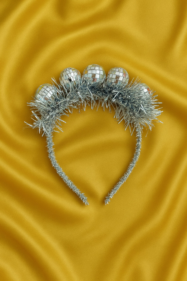 Disko toplu gümüş taç - 1