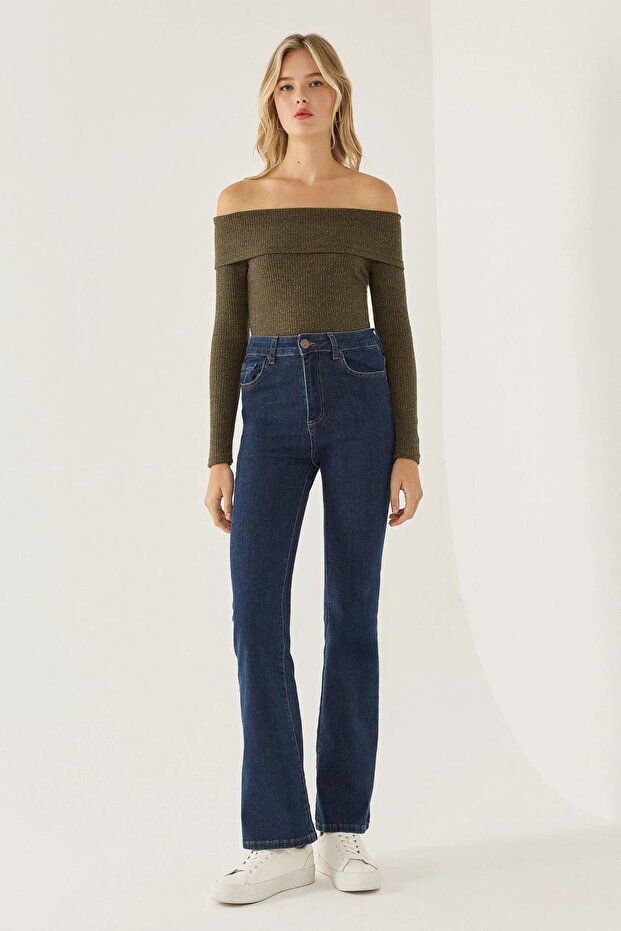 Off Shoulder Örme Üst - 2