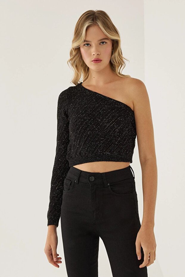 Tek Kollu Triko Üst - 3