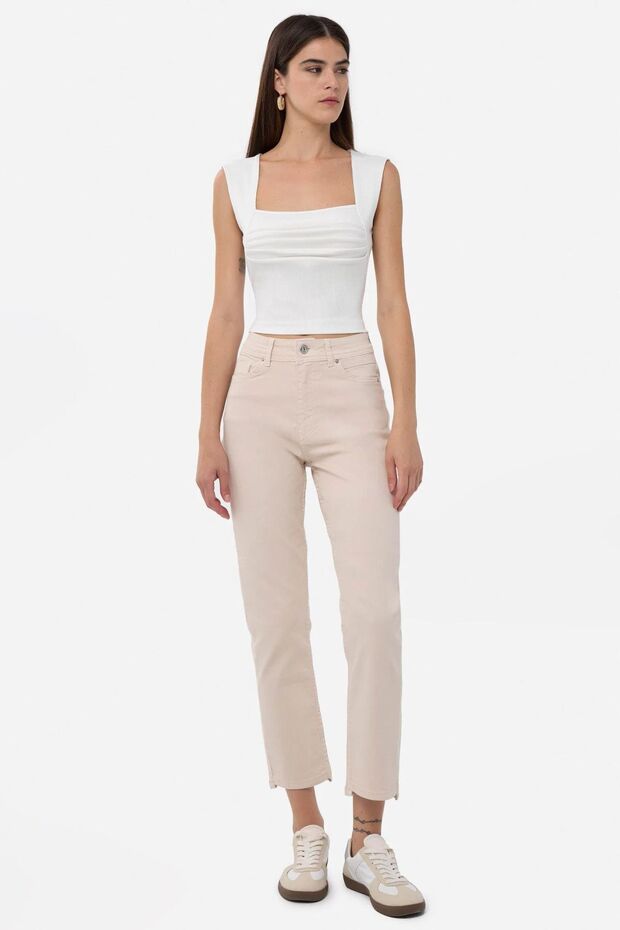 Drape Kare Yaka Bluz - 5