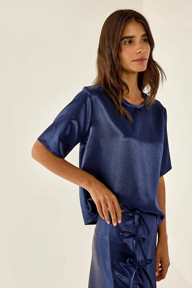 Μπλούζα Satin Crew Neck - 3