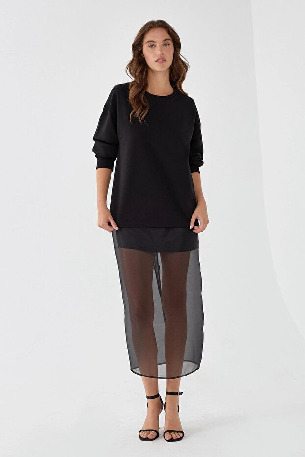 Siyah Sweatshirt - 1