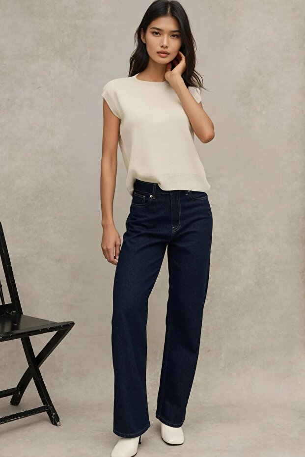 Bisiklet Yaka Triko Süveter - 4