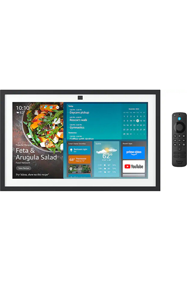 Echo Show 15 Full HD 15.6" smart display for home organization, with built-in Fire TV and A