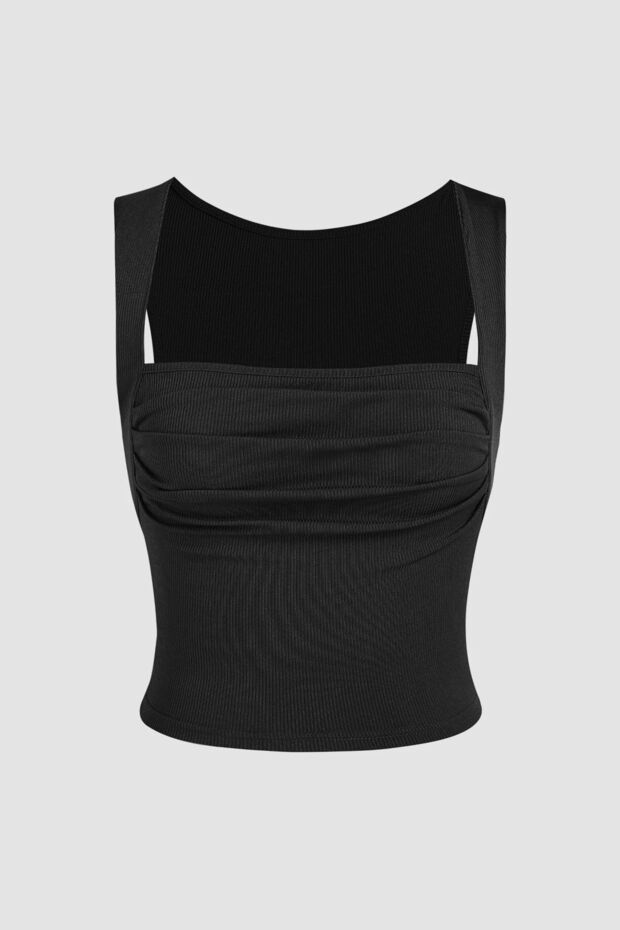 Drape Kare Yaka Bluz - 1