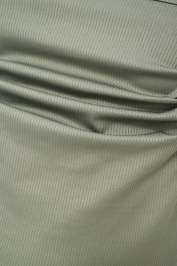 Drape Kare Yaka Bluz - 8