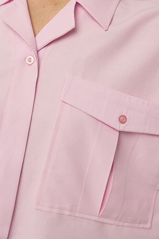 Zarf Cepli Kısa Gömlek - 6