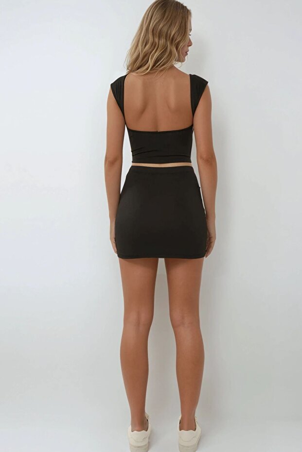 Normal Bel Mini Etek - 6