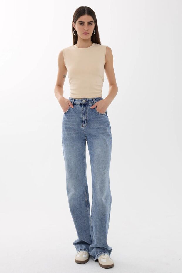 Plain Detailed Wrinkled Blouse - 4