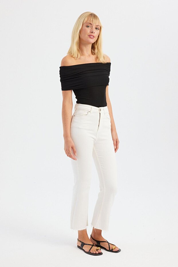 Top solid cu umeri goi - 3