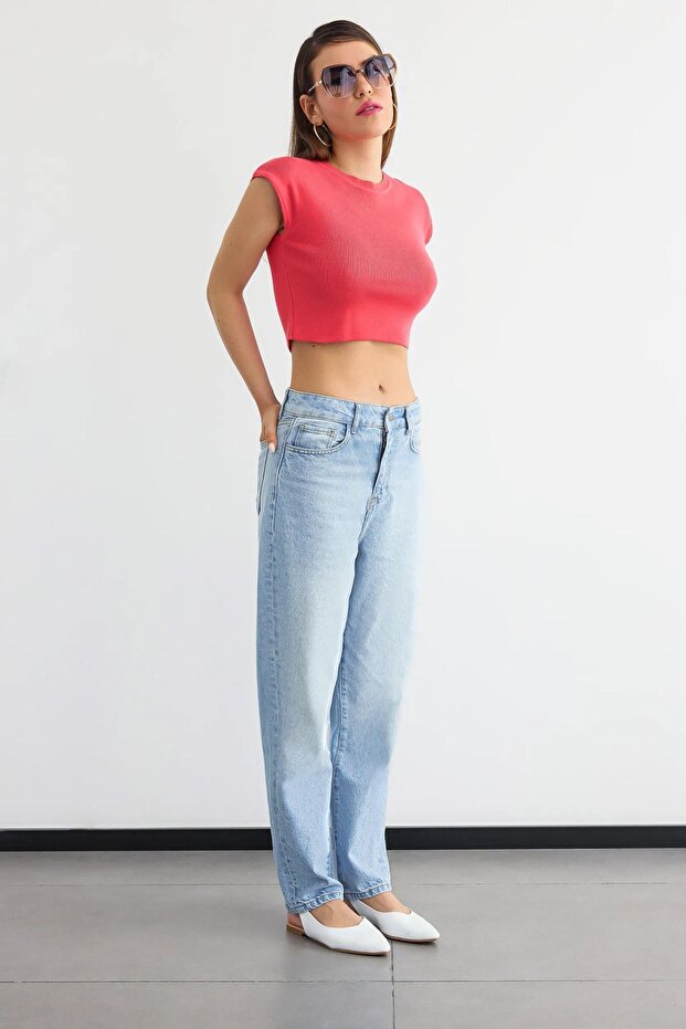 Fitilli Kısa Kol Kesik Üst - 3