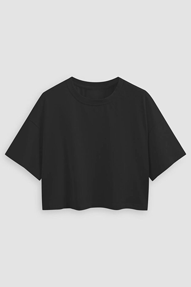 Basic Bisiklet Yaka Kısa T-Shirt - 1