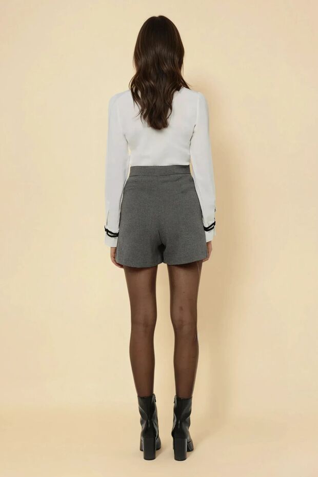 Pileli Mini Etek - 5