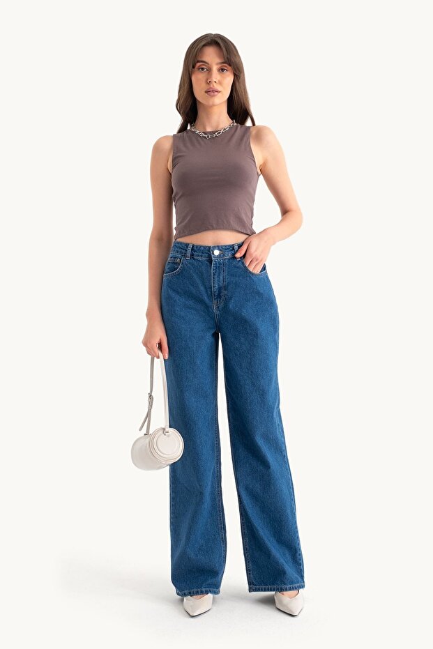 Yuvarlak Yaka Basic Tank Top - 1