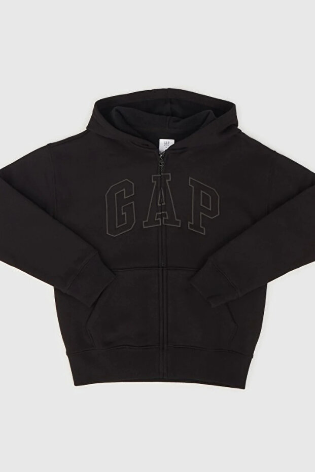 سويت شيرت رجالي أسود V-FRCH FLC BAS HERITAGE LOGO FZ رمز الموديل: (745041000BLACK)