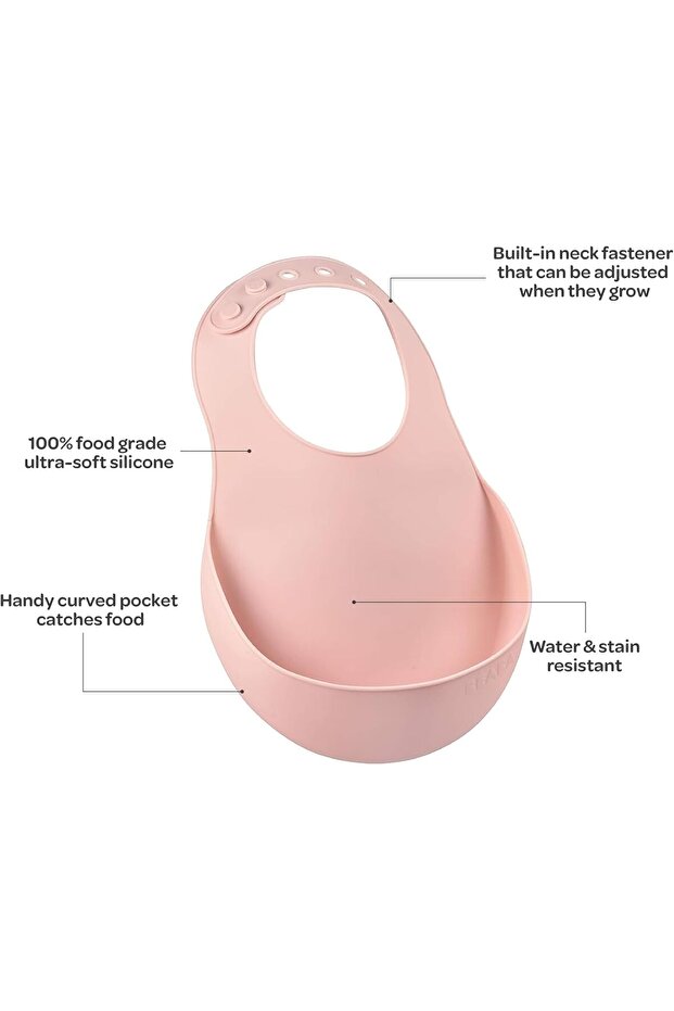 مريلة سيليكون - وردي - 4