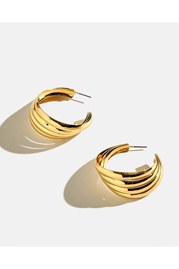 Women Gold Embellished Earrings
