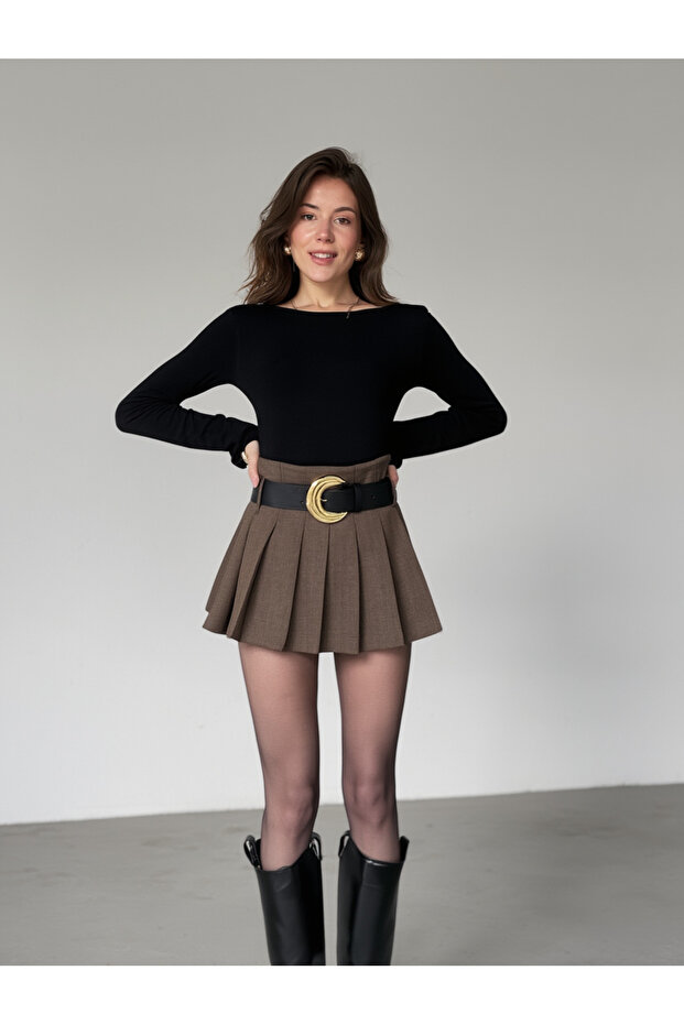 Black 100% Cotton Crew Neck Long Sleeve Bodysuit - 0098