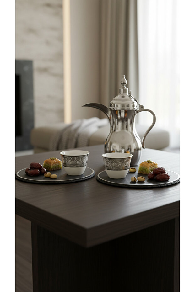 طقم فناجين قهوة بتصميم مميز 12 قطعة - 5